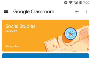 Google Classroom screenshot 3