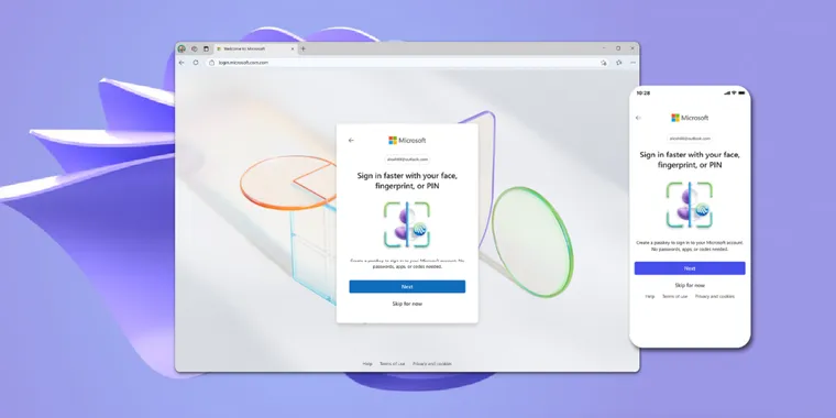 Microsoft goes passwordless by default for new accounts, aiming to expand to all accounts image