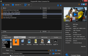 video converter software with supporting more than 300 formats and devices.