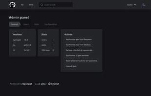 Opengist screenshot 2