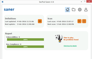 SecPod Saner screenshot 2