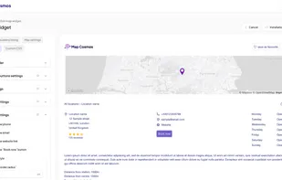 MapCosmos visual widget builder
