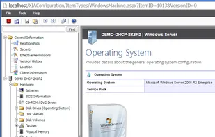 XIA Configuration Server screenshot 1