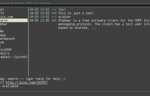MCabber screenshot 3