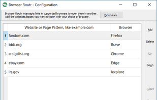 Browser Routr screenshot 1