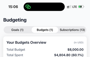 WithinBudget screenshot 2