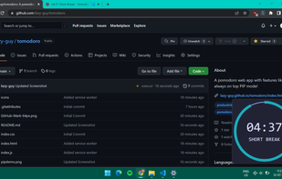 Tomodoro screenshot 1