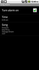 Song Alarm screenshot 1