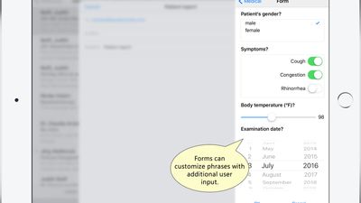 iPad App - Form feature