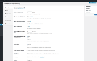 Limit Attempts WordPress Plugin screenshot 3
