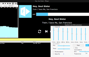 Playback window and equalizer