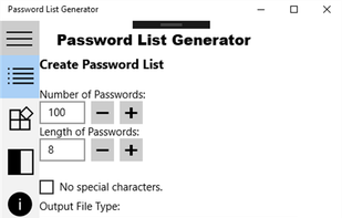 Password List Generator screenshot 1