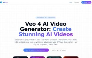 Veo 4 AI Video Generator screenshot 1