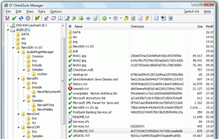 EF Checksum Manager screenshot 1