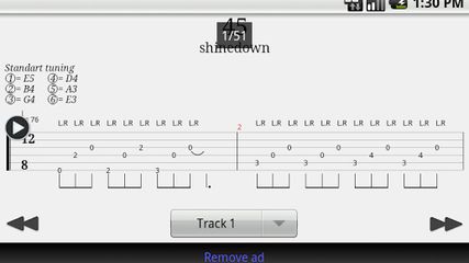 Guitar Tab Player screenshot 1