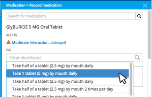 Send e-prescriptions instantly from your patient’s char