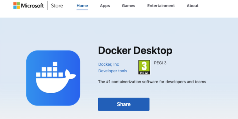 Docker Desktop arrives on Microsoft Store with automatic updates for Windows image