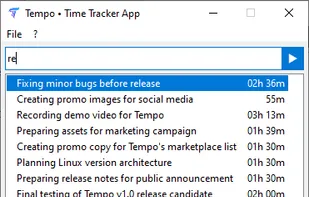 Tempo • Time Tracker App screenshot 1