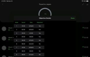 52 week money saving challenge  screenshot 1