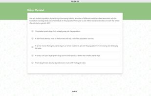 Exam question view