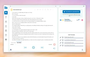 Transcribe most of audio/video file formats