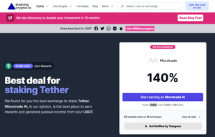 StakingCrypto.io screenshot 2