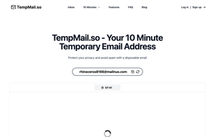 TempMail.so screenshot 1