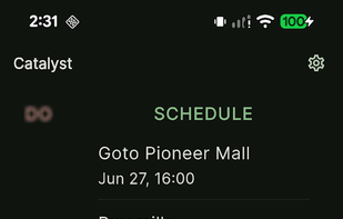 Catalyst screenshot 1