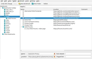 Keditbookmarks screenshot 1