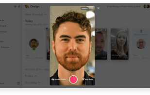 ecord & send stories:
Record video or voice, add your notes and @mention other teammates.