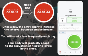 SWay: Quit/Less Smoking Slowly screenshot 1