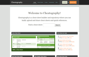 Cheatography screenshot 1