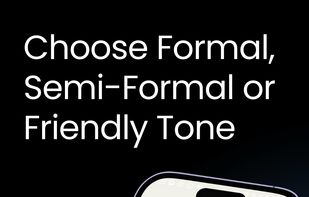 choose friendly tone.