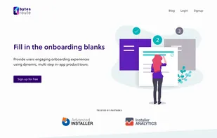 Bytes Route landing page