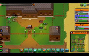 Sample combat screen