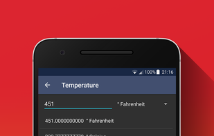Temperature conversions in unitMeasure