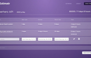 Estimatr app screenshot 1