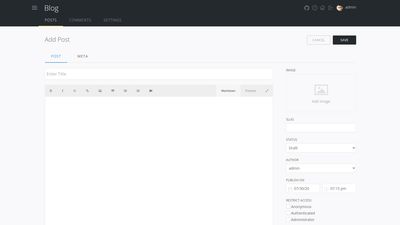 Blog - new post