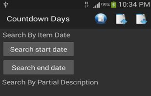 Countdown Days screenshot 1