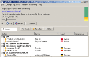 Favorite Groups: Hits, News, Austrian & German Stations