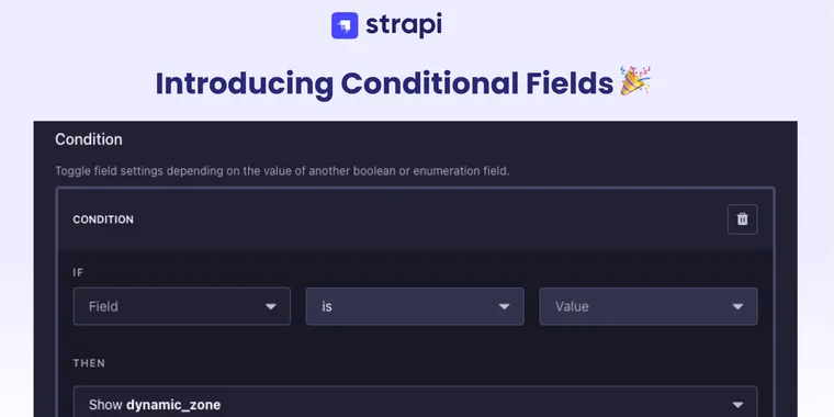 Strapi v5.17: enhance content management with dynamic Conditional Fields