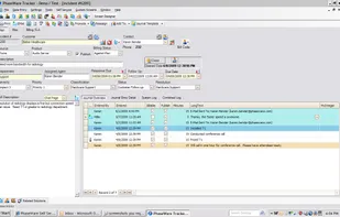 PhaseWare Tracker Incident Management Screen