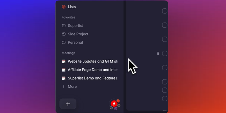 Superlist 1.34.0 launches Quick Create Menu and smoother recordings