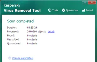 Kaspersky Virus Removal Tool screenshot 1