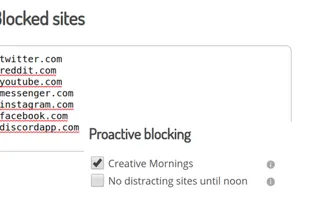 deprocrastination screenshot 1