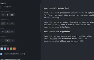 Calmly Writer screenshot 2