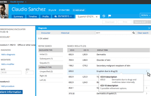 Send ICD-10 superbills to your biller or integrated billing solution.