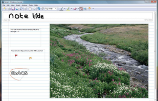 Windows Journal screenshot 1