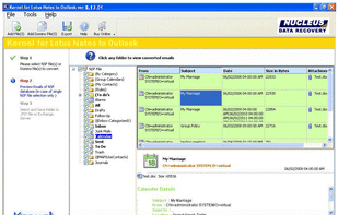 Kernel for Lotus Notes to Outlook screenshot 3