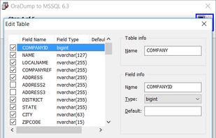 OraDump to MSSQL screenshot 1